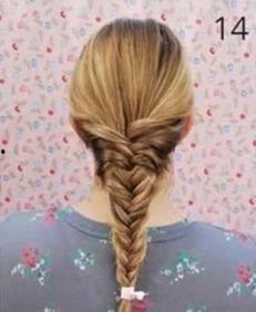 鱼骨辫的编法视频教程